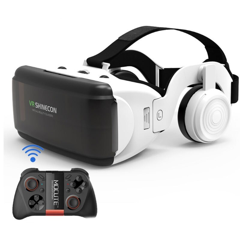 Mini VR originale realtà virtuale scatola di occhiali 3D Stereo VR -Google cartone Smartp cuffia casco per-ios-Smartphone Android, B: GE50