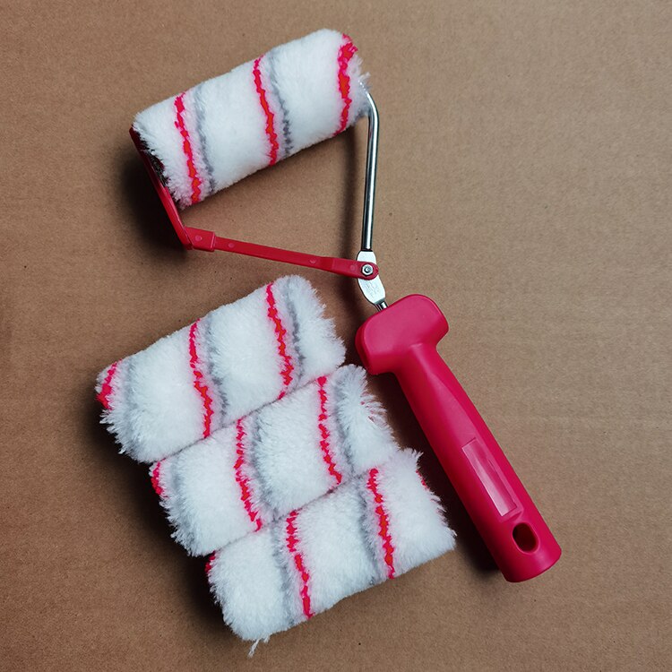 4 inch wall painting tool drum brush paint brush DIY corner drum brush: Mix 4