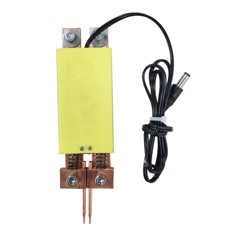 800A 4-12V integrated handheld spot welding pen, automatic trigger trigger built-in switch, one-handed spot welding machine: yellow