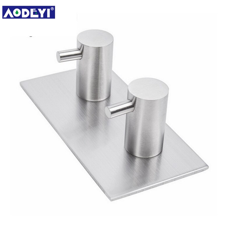 3M Adhesive Stainless Steel Robe Hooks Hanger Kitchen Bathroom Rustproof Towel Hooks