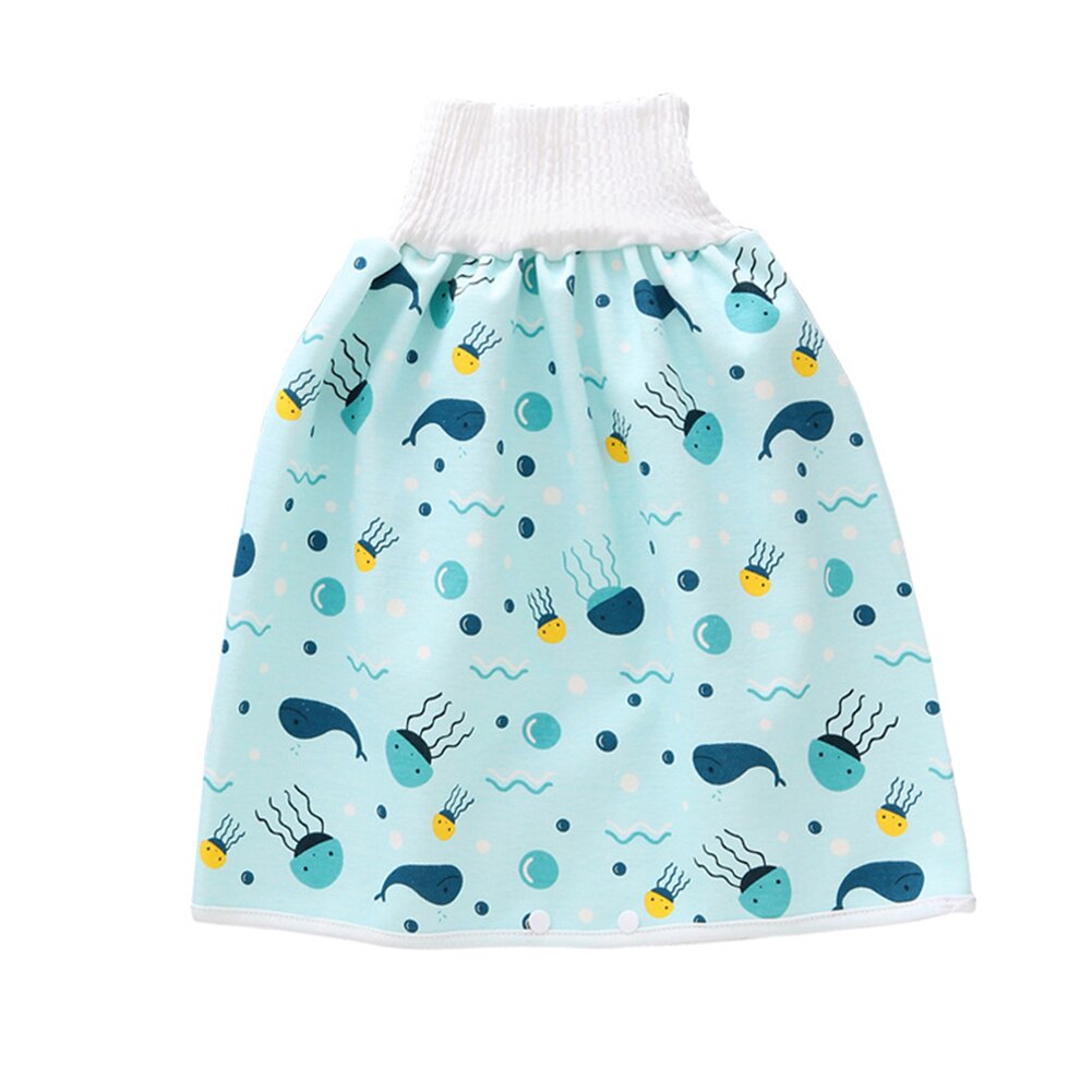 Cute Cartoon Baby Skirt Diapers Reusable Nappies Cloth Diaper Washable Infants Children Baby Cotton Training Pants Panties Nappy: A1 / M