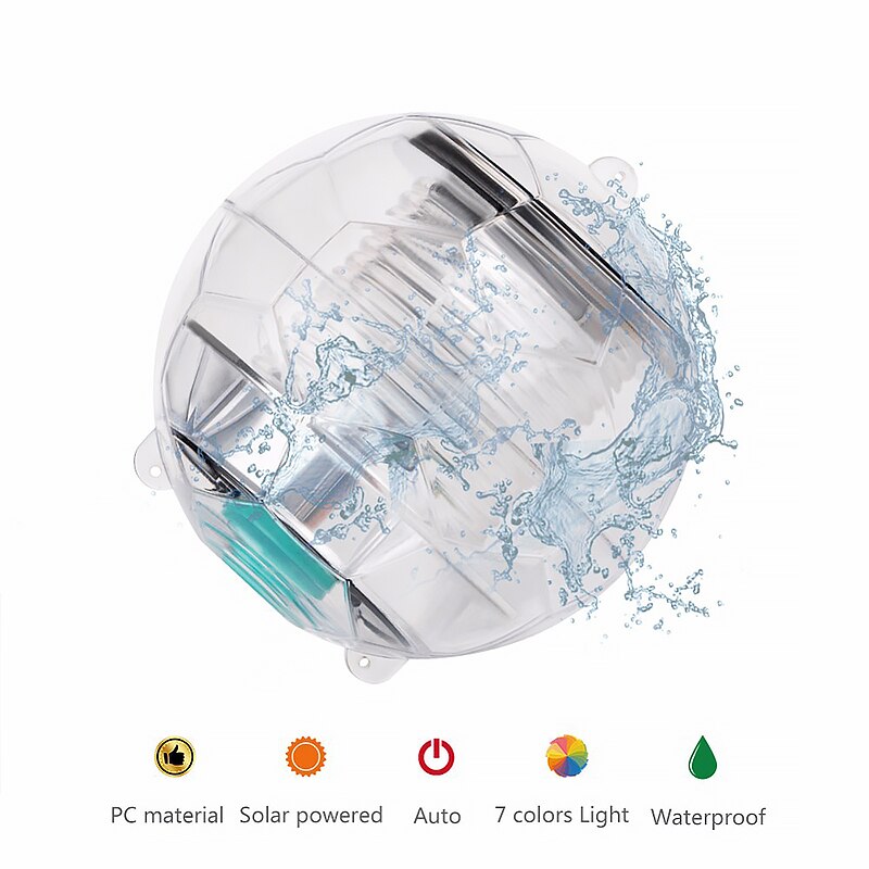 Lampe LED Disco piscine étanche énergie solaire LED Multi couleur  changeante eau dérive lampe lumière flottante sécurité livraison directe, ✓ Meilleur prix au Maroc et ailleurs