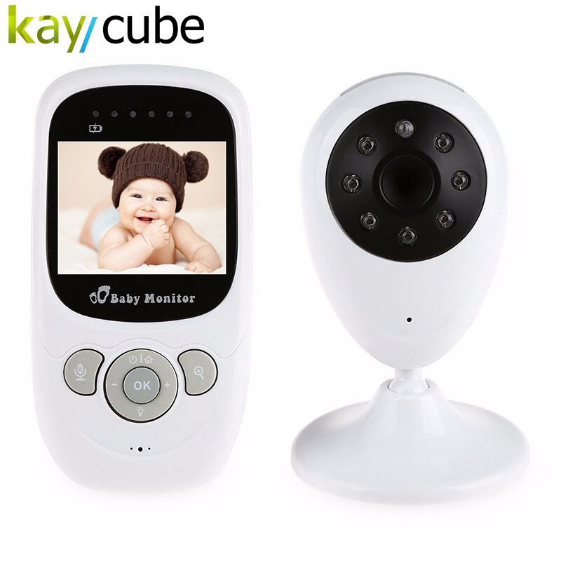 SP880 Draadloze Babyfoon Met Nachtzicht twee-weg Talk Kid Sleep Camera 2.4 inch Lcd-scherm Temperatuur Monitoring