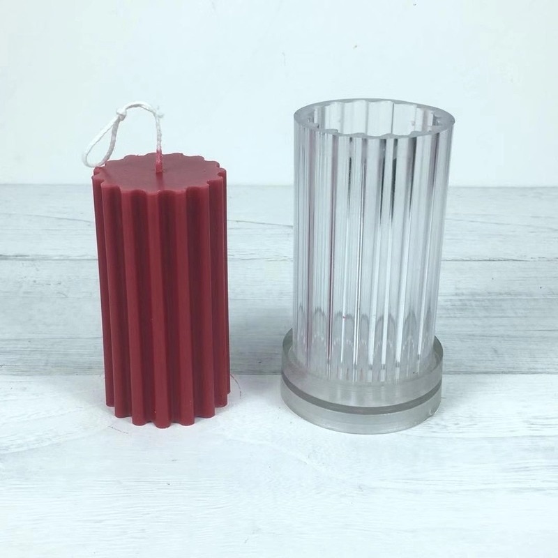 MILIVIXAY moules à bougies en plastique | 1 pièces, moules à bougies pour la fabrication de bougies, pilier/carré/cylindre/boule, artisanat Bougie