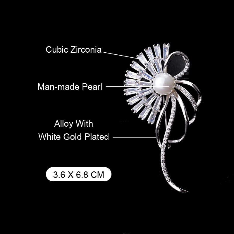 Rode Bomen Veer Broche Pin Met Luxe AAA Zirconia Stone Broches Jas Accessoires Voor Dames