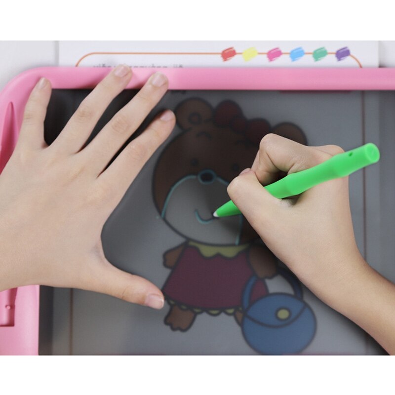 Lcd-schreibtafel, 10- zoll, farbbildschirm, zeichentafel für #39 , abwischbare graffiti-tafel mit sperrfunktion