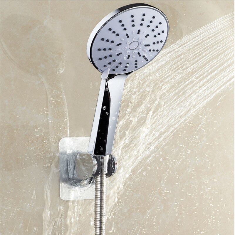 Adjustable Self-Adhesive Handheld Suction Up Chrome Polished Showerhead ...