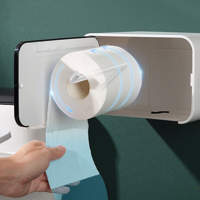 Badkamer Toiletrolhouder Waterdicht Voor Toiletpapier Handdoekhouder Opbergdoos Toiletrolhouder Badkamer Accessoires