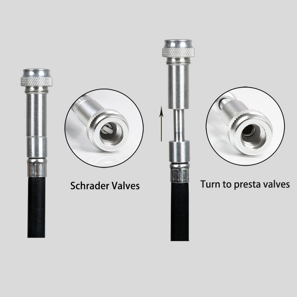 WEST BIKING Bicycle Pump Hand Air Pump Hose Pressure Gauge Cycling Tire Inflator Schrader Presta Valve Fork Portable Mini Pump
