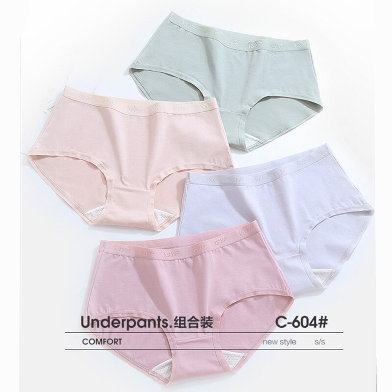 6 Pcs Xiaomi Vrouwen Ondergoed Katoenen Lingerie Slipje Vrouwelijke Casual Antibacteriële Onderbroek Vrouwen Meisje Sexy Intimates Briefs