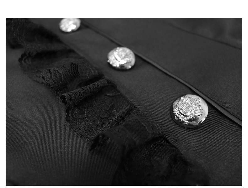 Aikuiset keskiaikaiset naiset vintage viktoriaaninen puku takki kaksirivinen pitsiä trench takki ohut steampunk liivi takki naisille