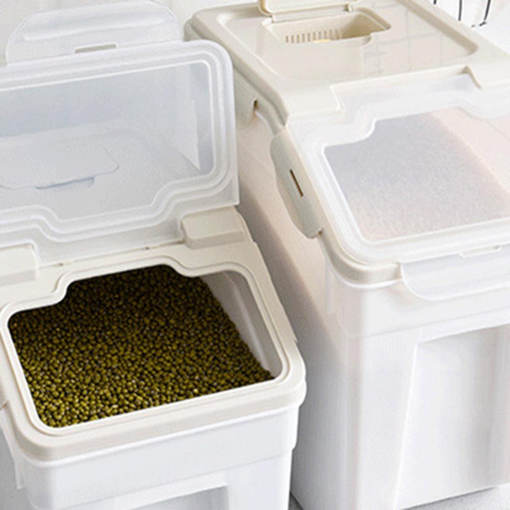 10kg Pet Dog Cats Food Barrel Sealed Container Moisture-proof Storage Bucket Rice Container Rice Storage Box Pet Food Container