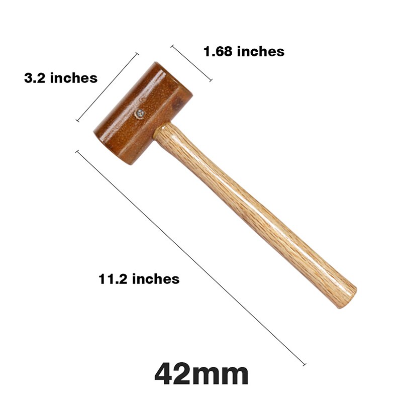 WUTA 100% Rawhide-head Mallet Leather Craft Hammer Stamping Jewelry Leather Worker Craft Tool Good Buffering Capacity 48mm 42mm: 42mmx1piece