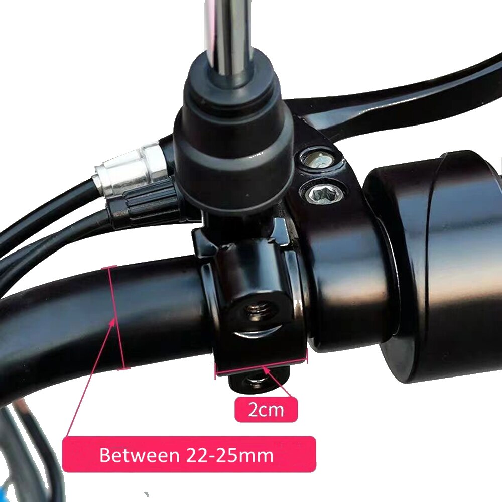 1 set (sinistra destra) 8mm 7/8 &quot;22mm specchi manubrio in alluminio adattatore morsetto compatibile con atv o qualsiasi doppio sport