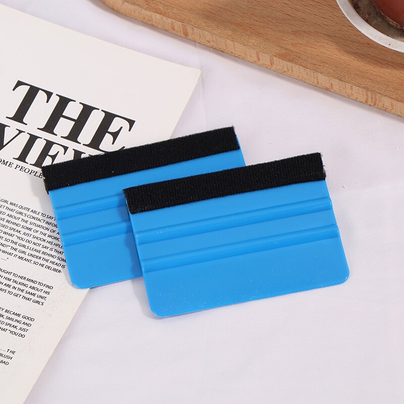 1/2pcs Vinyl Wrap Car Film Install Squeegee Carbon Fiber Wrapping Tool Auto Foil Window Tint Scraper Household Car Cleaning Tool: Blue