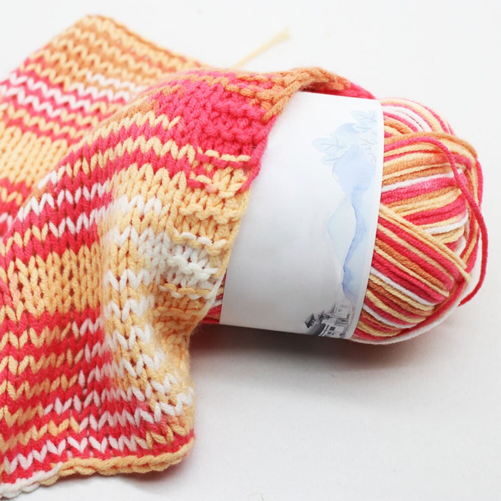 Milk Sweet Soft Cotton Baby Knitting Wool Yarn Milk Cotton Soft Baby Yarn For Hand Knitting 50g/ Crochet Baby Woolen