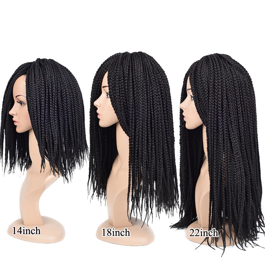 Ombre Crochet Hair Box Braids Synthetic Long Rainbow Pink Braiding Hair 22Strands Crochet Hair for African Braids