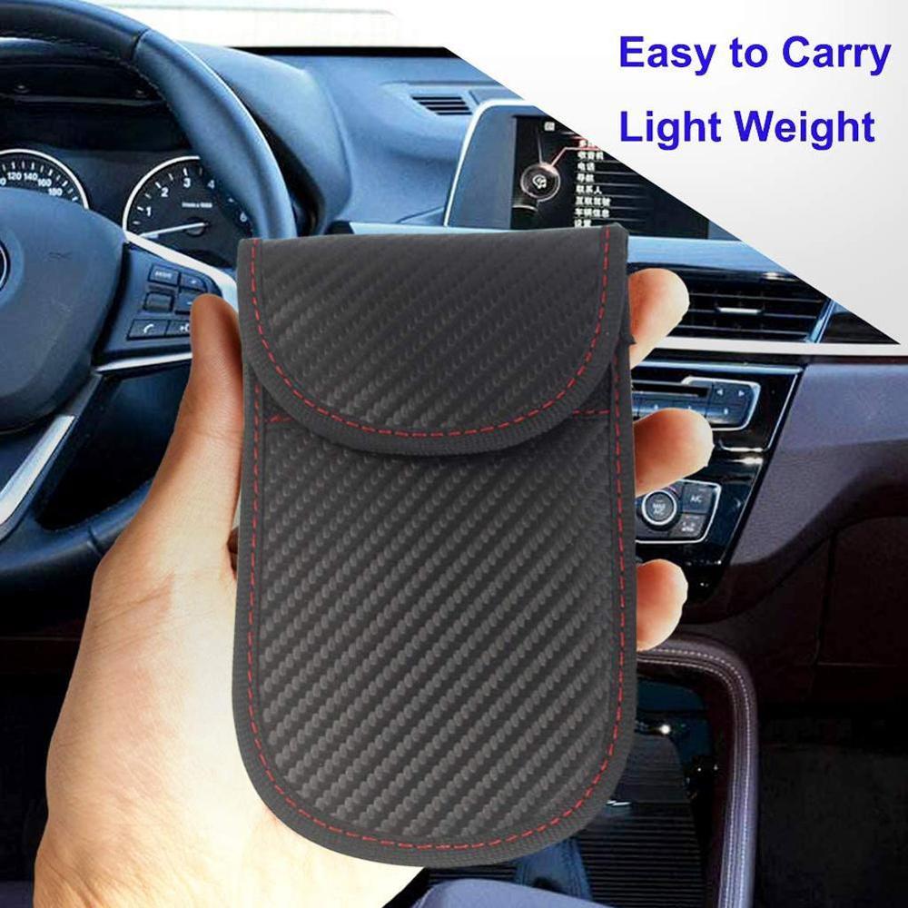 Car Key Signal Blocker Case Faraday Cage Fob Pouch Keyless RFID Blocking Bag Car Key Signal Blocker Pouches