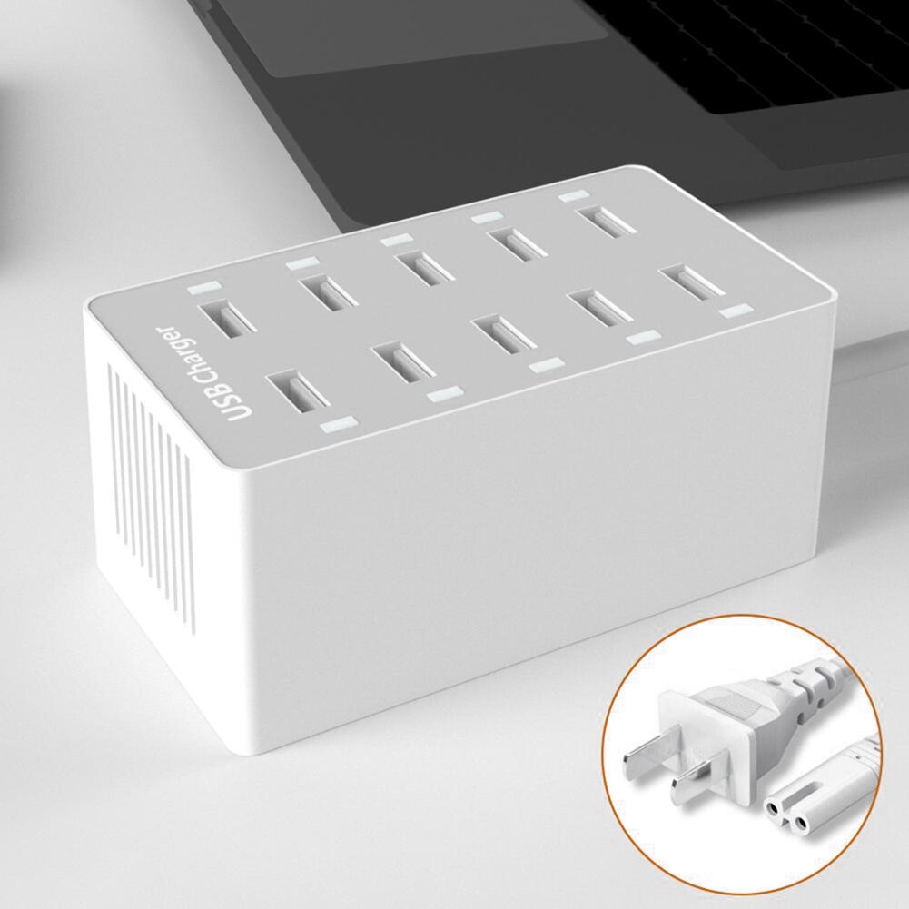 Universal Phone Charger Multi USB HUB Multi USB Charger 100W 10 Ports USB Fast Charging Station for Cellphone Tablet