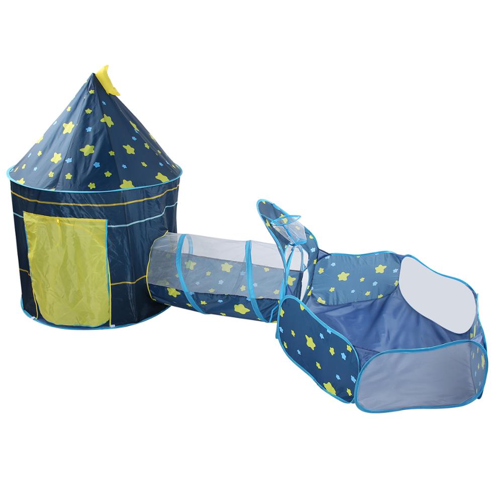 Portatile Bambini I Bambini Giocano Casa Tenda Up Tende Da Spiaggia Piscina di Palline Tenda Con Cortile Con Giardino di Gioco Strisciando Pieghevole Tenda Giocattolo: Three kits 1