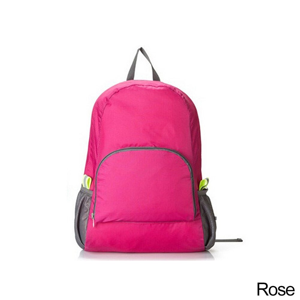 Zaino pieghevole a 8 colori zaino sportivo da esterno di grande capacità zaino da campeggio zaino da pesca borsa da ciclismo per Unisex: Rose