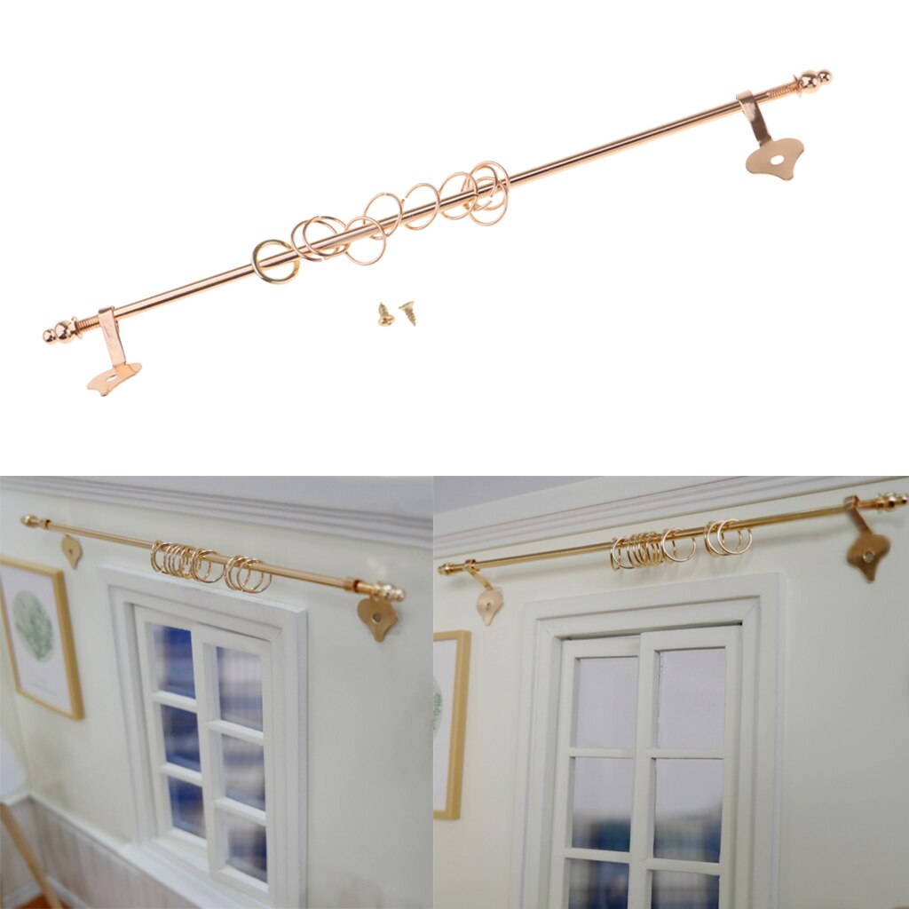1/12 Dollhouse Furniture Miniature Curtain Rod / Curtain Rod, Length: 16.5 Cm