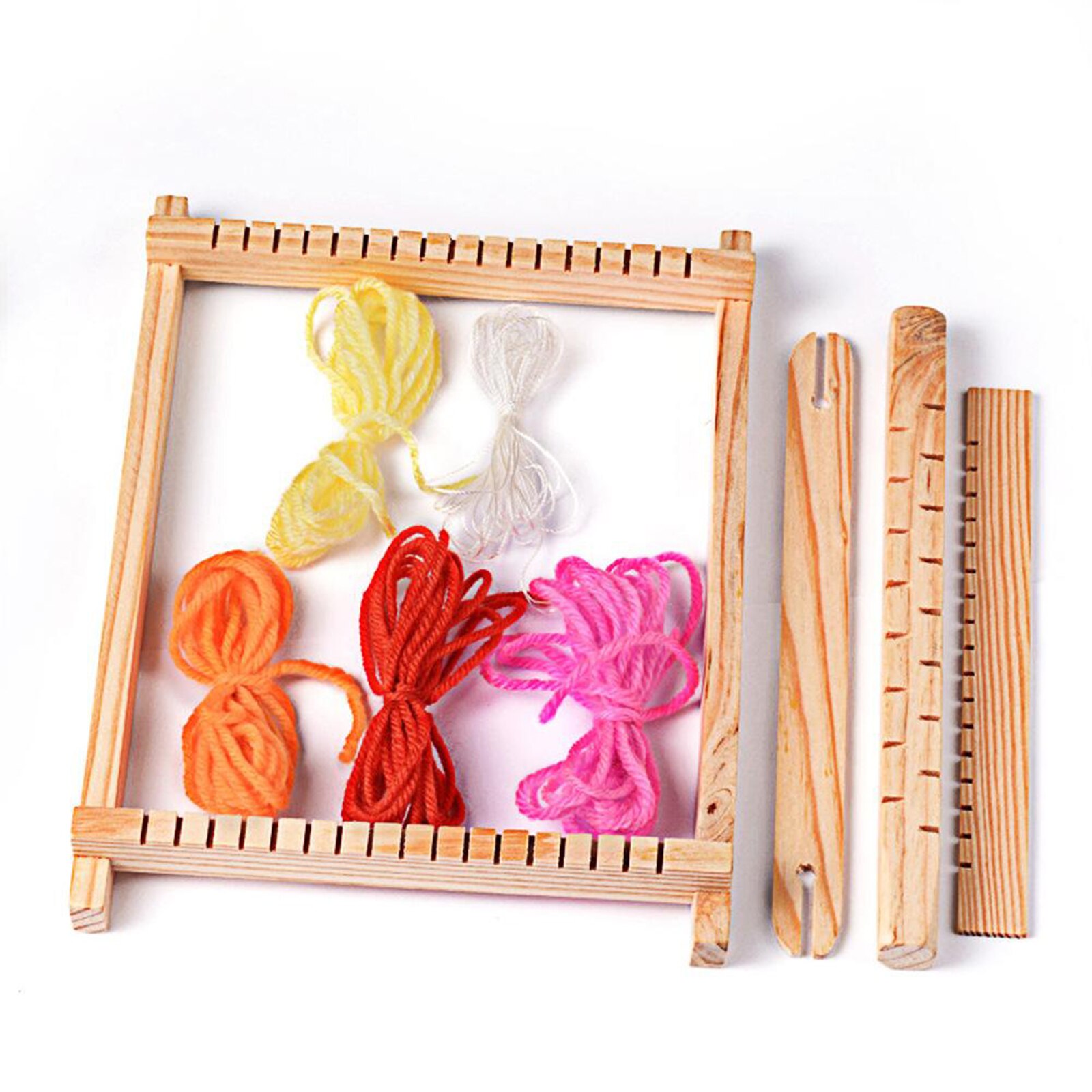 Houten Weefgetouw Frame Set Diy Tapijt Wandtapijt Handwerk Tool Voor Beginners