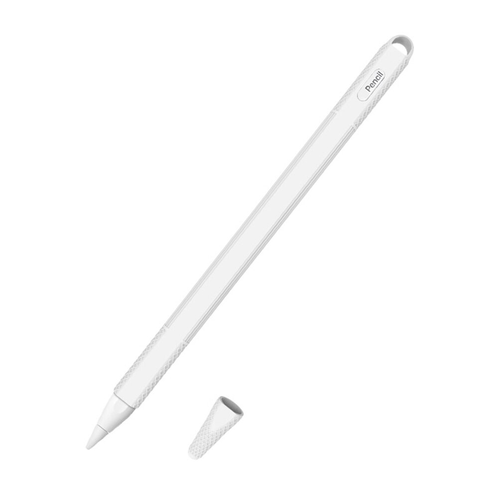 Case For Apple Pencil 2nd Generation For Apple Pencil 2 Holder Premium Silicone Cover Sleeve For iPad Pro 12.9 11 inch Pen: white