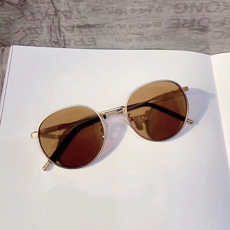 neue Kinder Sonnenbrille Übergroßen Weiblichen Sonnenbrillen für Kinder UV400: Brown