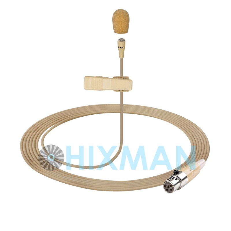 HIXMAN LB1-SM UniDirectional Lav Lavalier Lapel Condenser Microphone For Lectrosonics SM LM UM Series Wireless Transmitter: Fixed