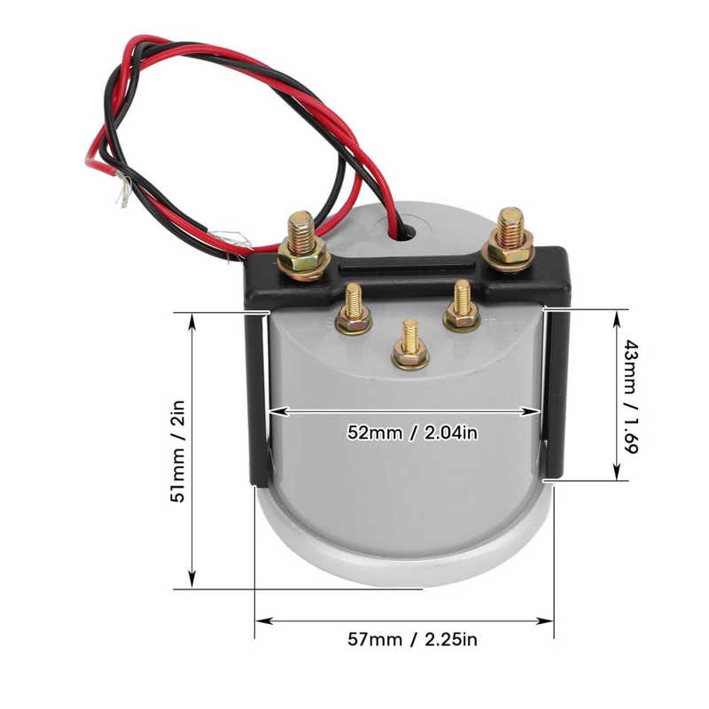 Jauge universelle de température d'huile de voiture, 52mm/2 po, lumière blanche, accessoire Automobile, 12V