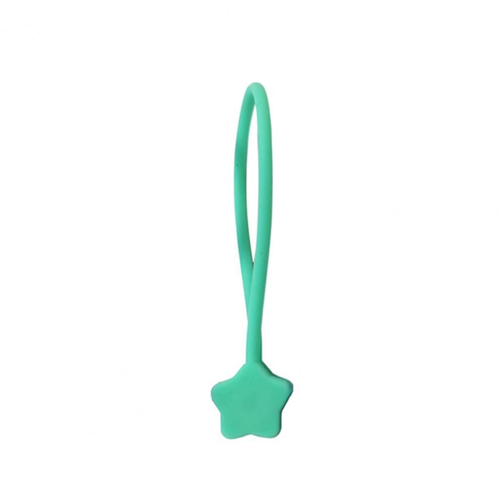 Cable Organizer Magnetic Star Shape Silicone Charging Cable Winder for Cord: Blauw