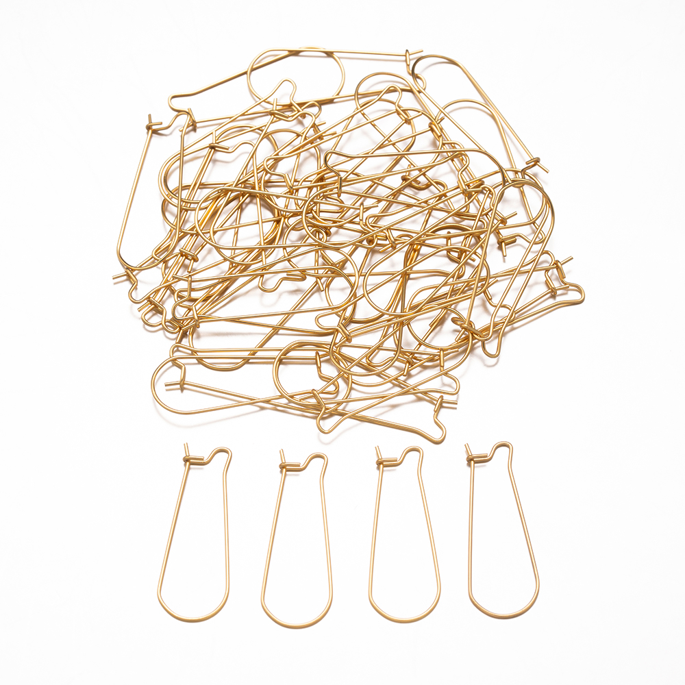50 Stuks 20/25/33/38Mm Roestvrij Staal Nier Oor Draadhaken Voor Diy Hypoallergene Oorbellen Sieraden Maken Materialen Accessoires: M / WHITE