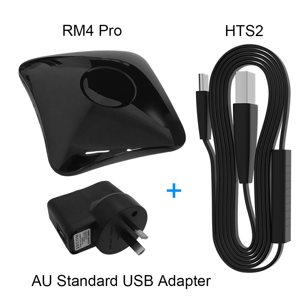 Broadlink HTS2 RM4 Pro Smart Home Automation WiFi IR RF Universal Intelligent Remote Controller Work With Alexa Google Home: AU RM4 Pro and HTS2