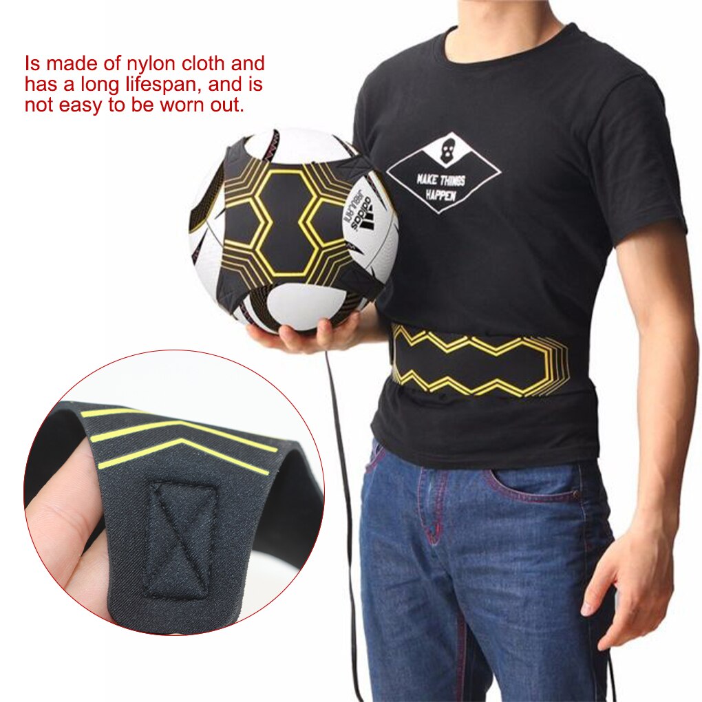 Soccer Trainer Football Kick Throw Solo Practice Training Aid Control Skills Adjustable Equipment Ball Bags