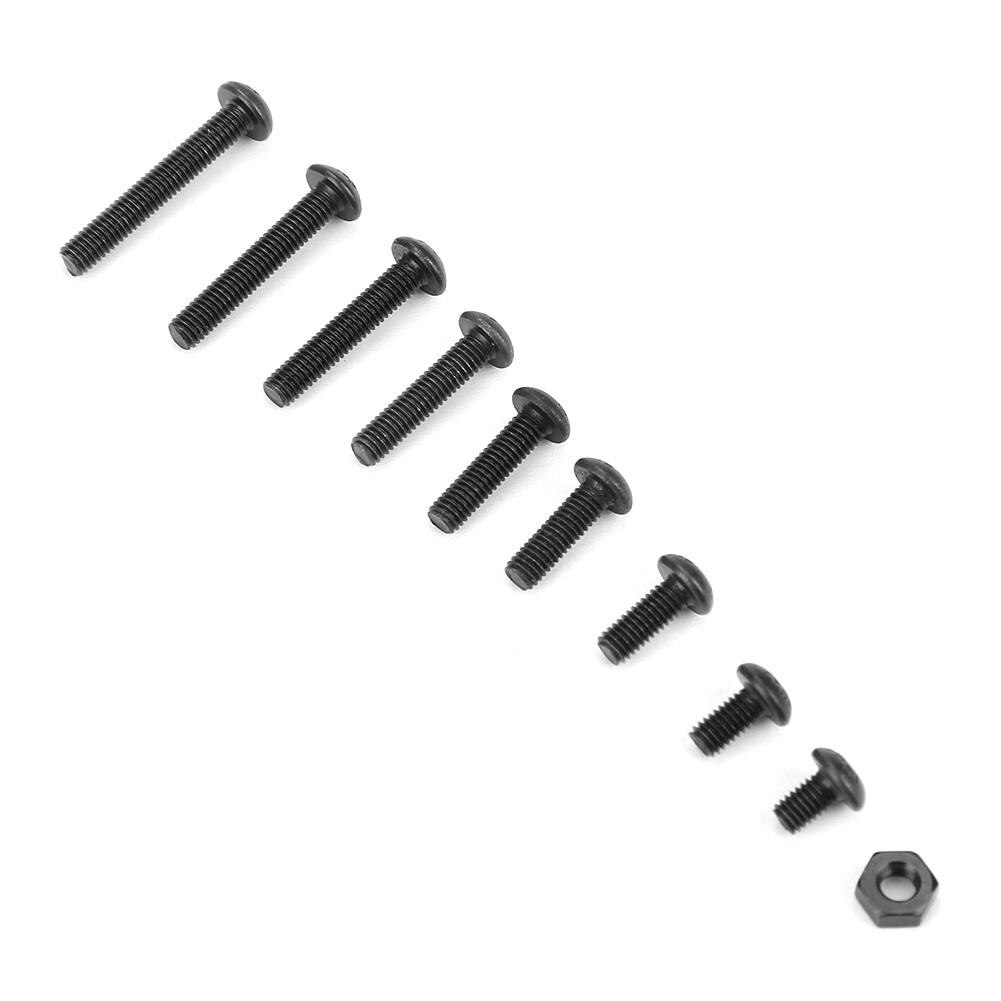 300 stuks  m3 schroeven moeren 10.9 klasse bolkop zeskant schroef bout moer assortiment kit hardware gereedschap korting