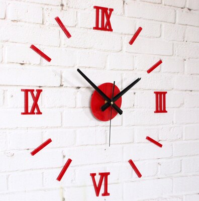 Reloj de pared Digital 3D Romae, reloj adhesivo, moderno, bricolaje, Relojes de pared, cocina, sala de estar, decoración del hogar: red