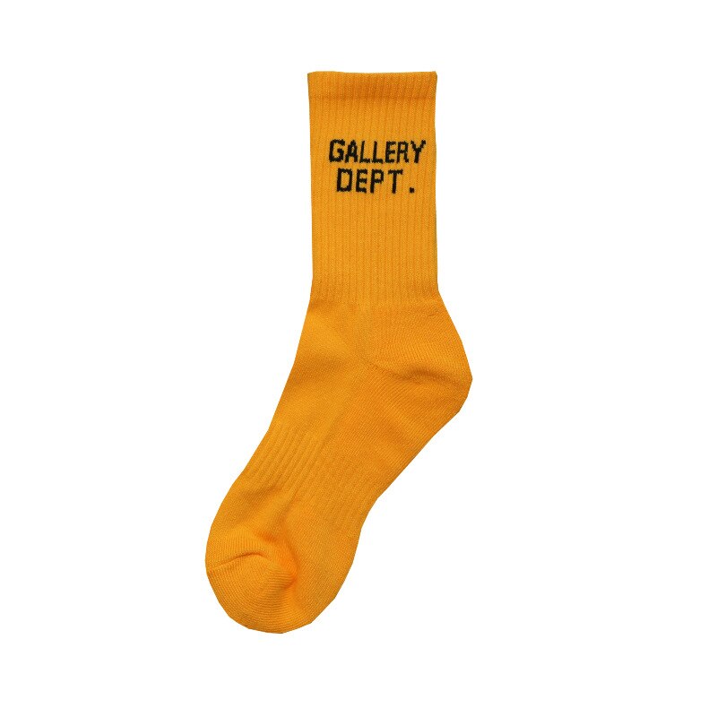2022 Gallery Dept21 Herfst Winter Graffiti Mannen Vrouwen Brief Sokken Street Art Effen Kleur Katoenen Handdoek Bodem sport Sok