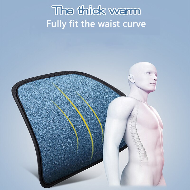 Uniwersalny fotelik samochodowy poduszka robić wsparcia odcinka lędźwiowego pluszowe ciepło masaż talia Podkładka utrzymać ciepło poduszka na krzesło biurowe na samochód poduszka samochodowa