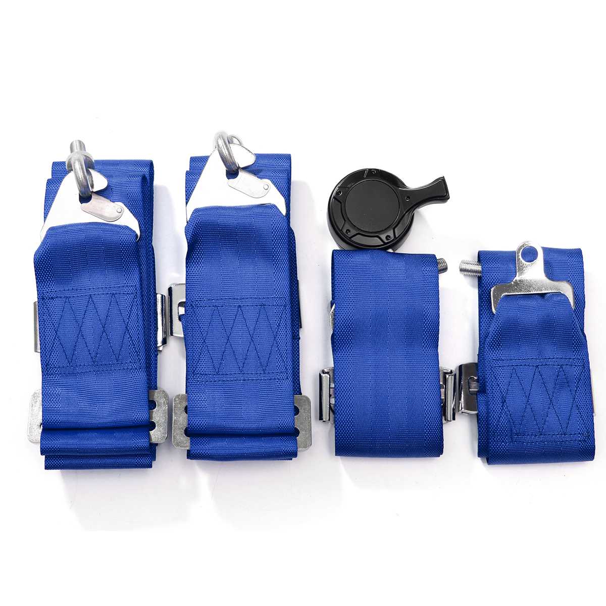 Tävlingsbälte sport racerbil 4 punkts camlock racing säkerhetsbälte rem nylon sele blå svart röd grön