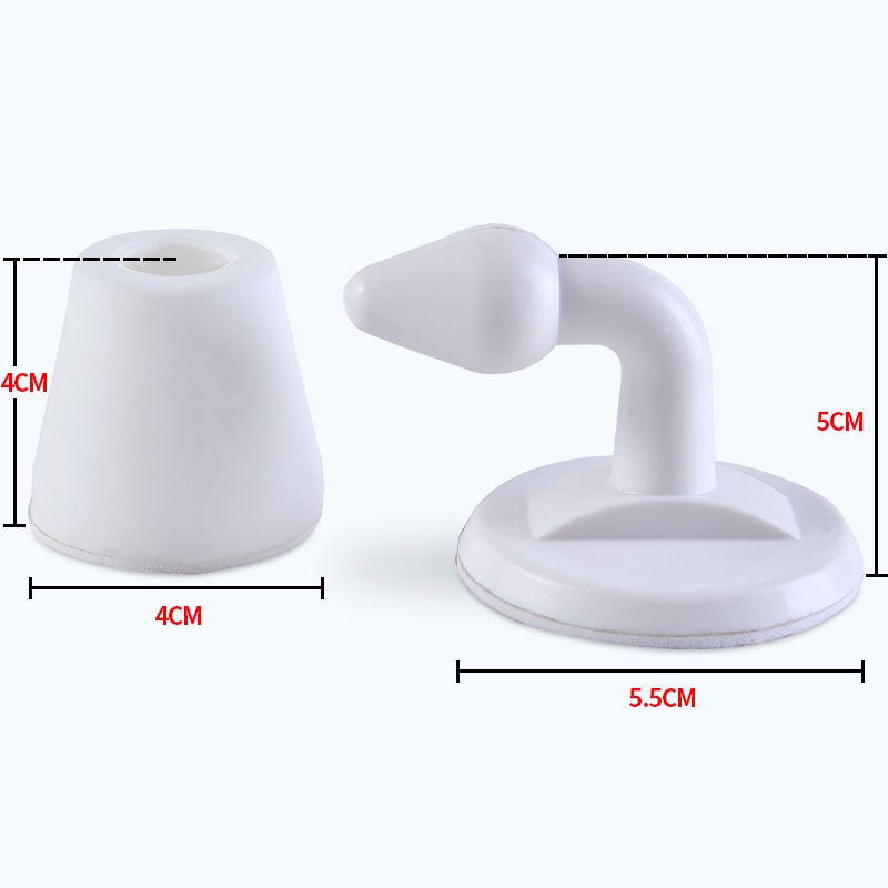 1PC Silica Gel Door Stopper Door Holder Door Sticker Silent Door Sucked Cushion Door Wall Collision Avoidance GUANYAO: White