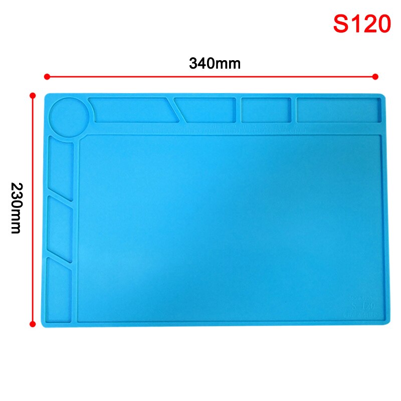 Heat Insulation Working Mat Soldering Station Iron Phone Computer Repair Mat Heat-resistant Insulator Platform H-best: s120