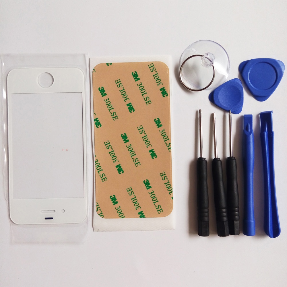Outer Glas Vervangende onderdelen voor iPhone 4 4s 5 5G 5S 5SE 6 6s plus LCD touch Screen Voor Glas Outer Lens & tools & Sticker