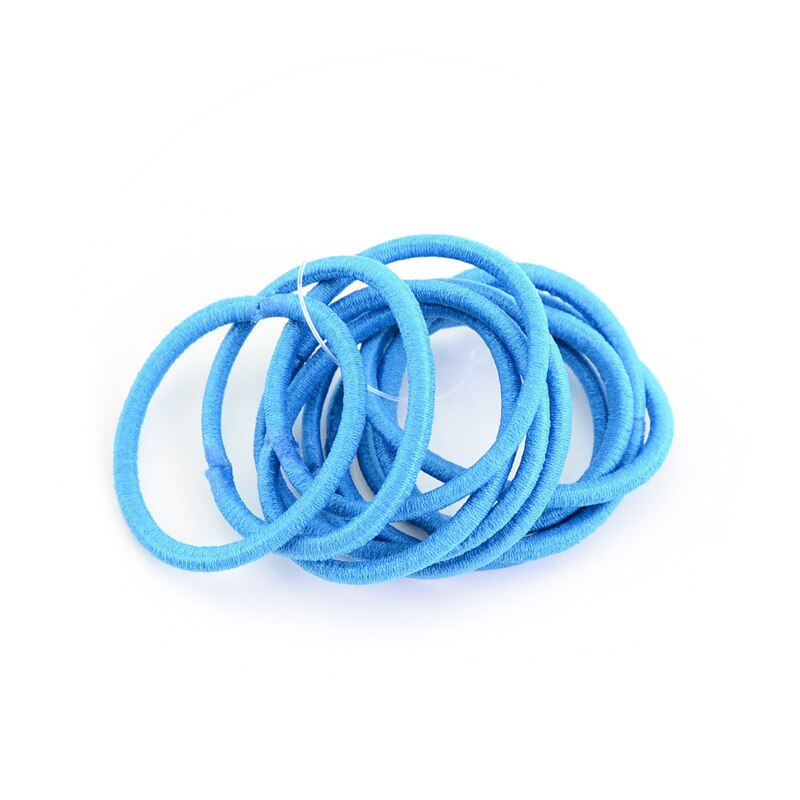 10Pcs Baby Girls Candy Colors Rubber Bands Children Elastic Hair Bands Ponytail Holder Kids Hair Accessories Headband Bebes: 10