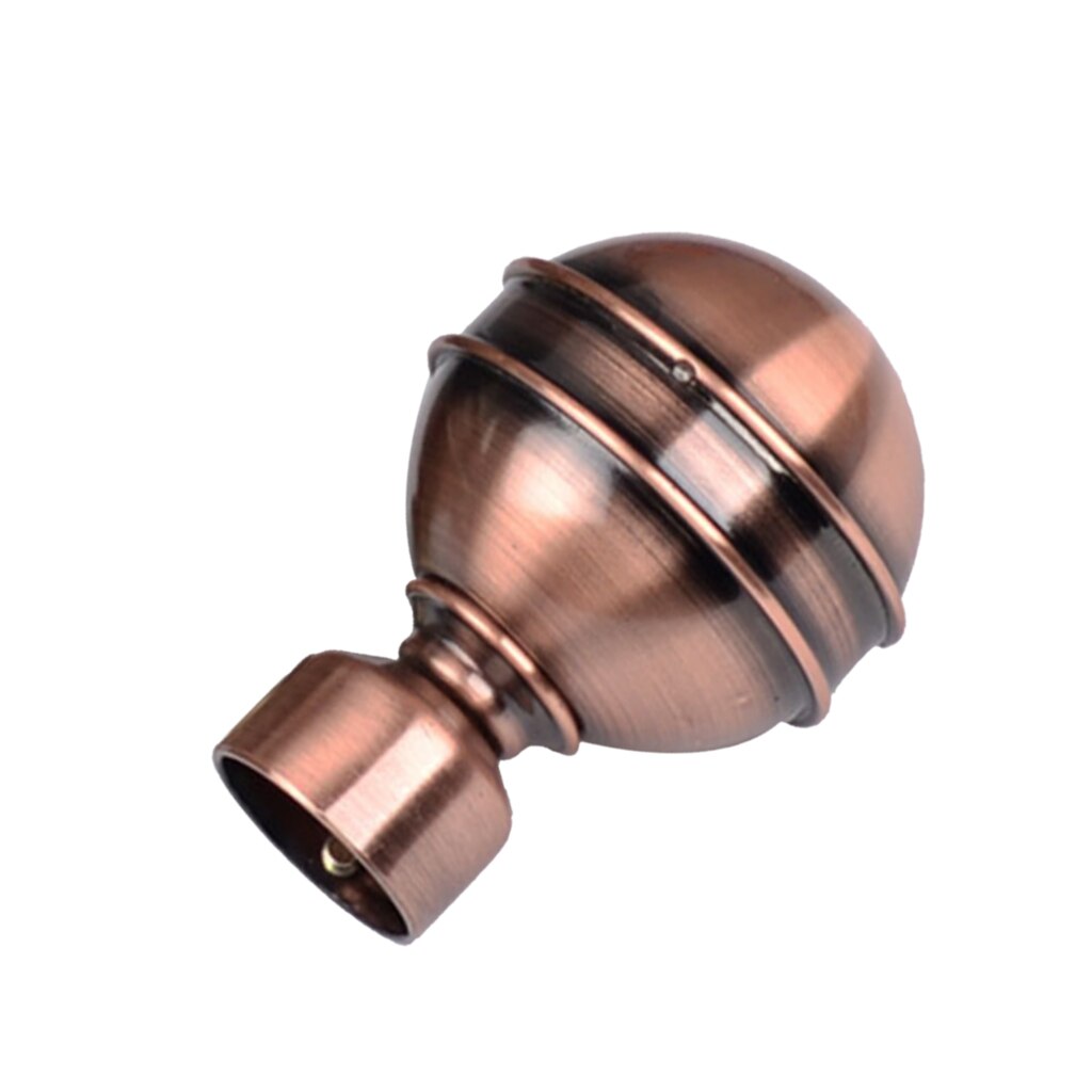 1 stück retro Fenster Vorhänge Vorhang Pol Stange Kreuzblumen Enden Köpfe 28mm, 14 Arten Verfügbar: E Stil rot Bronze-