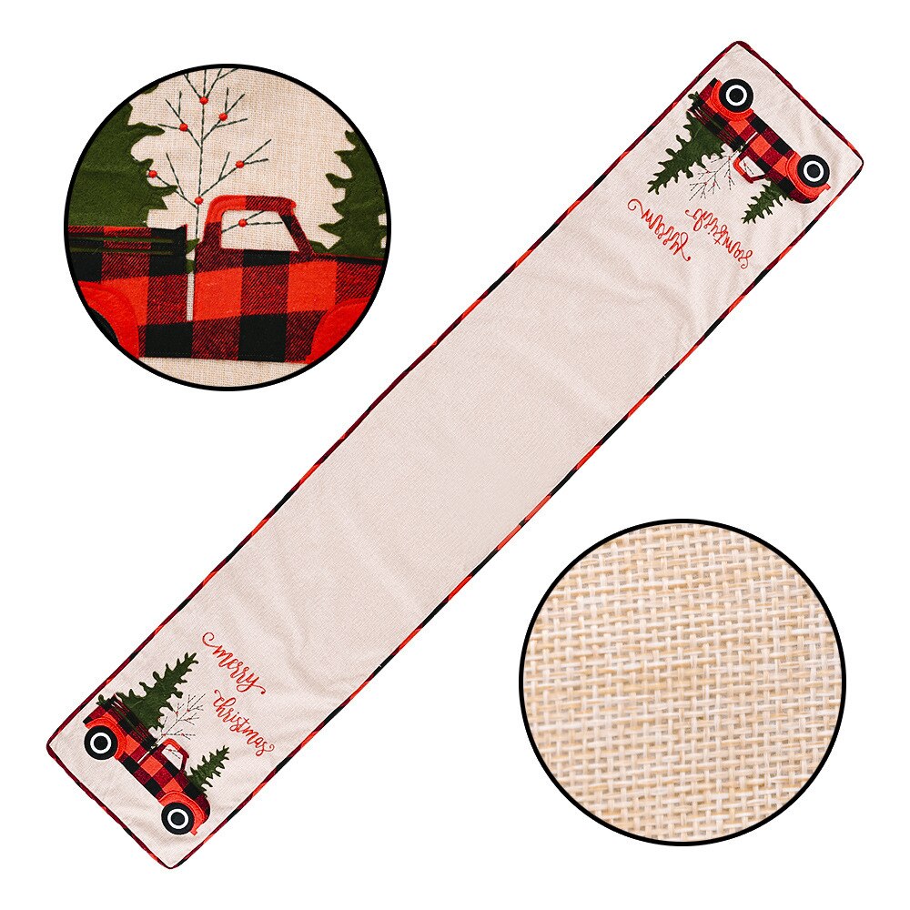 style car christmas tree tablecloth for festive atmosphere decoration Christmas decoration