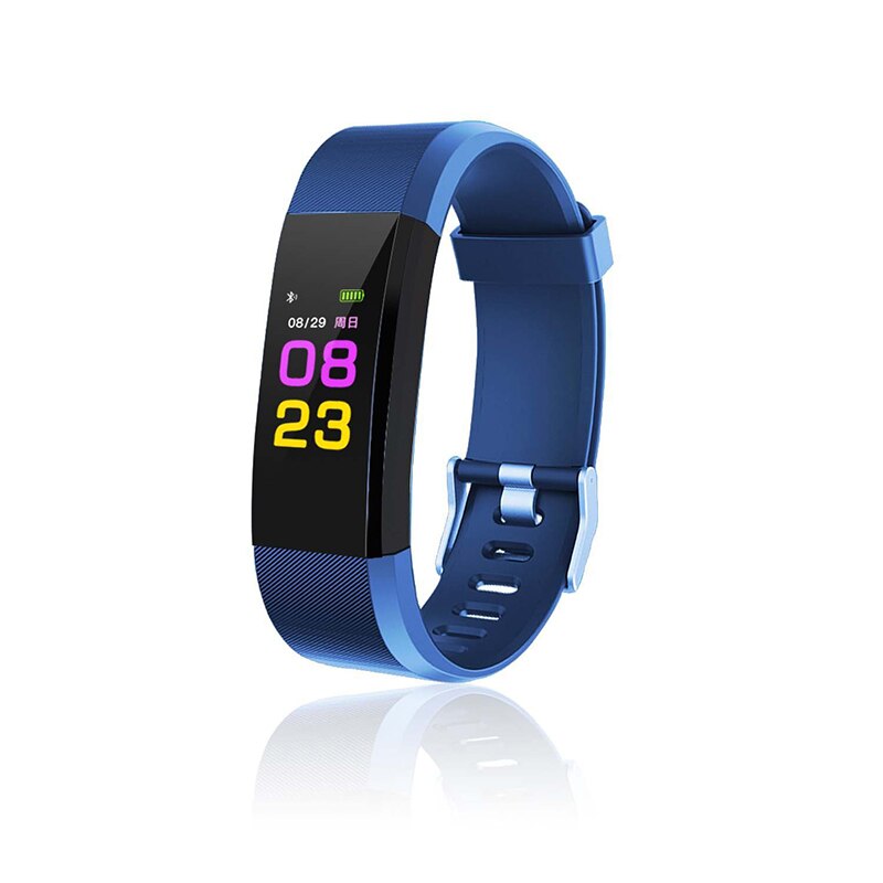 Id 115 plus sport sundt fitness armbånd vandtæt smart band pulsmåler  ip67 smartch bluetooth passometer smart band