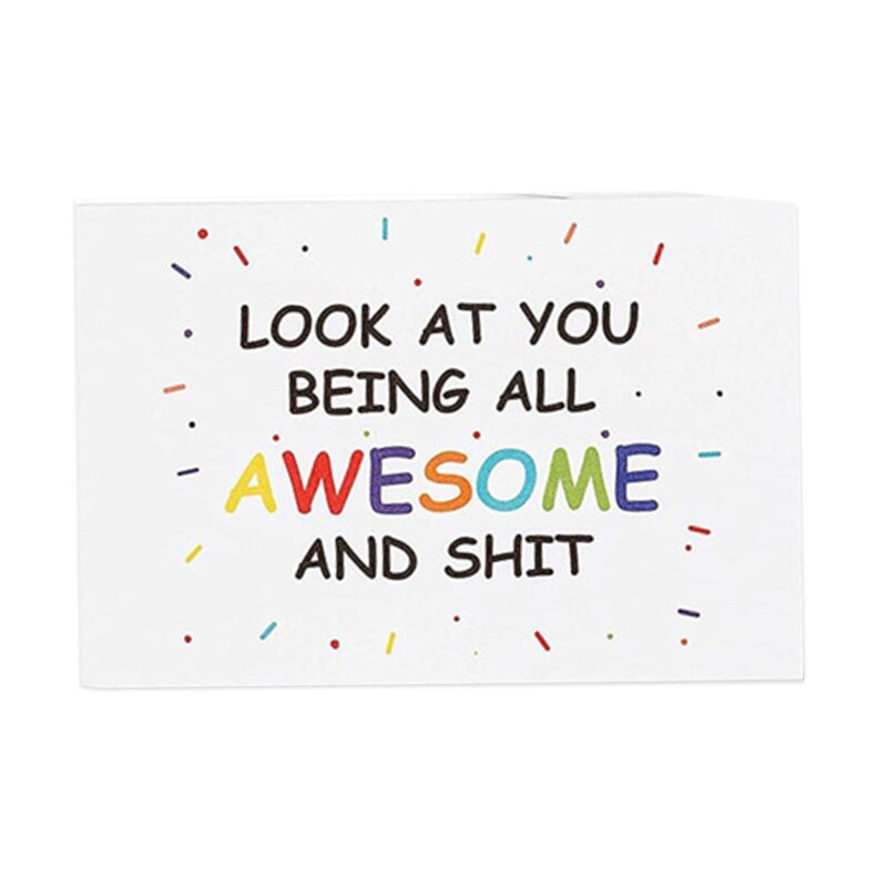 50pcs Thank You Cards You are Freaking Amazing Greeting Card Women Inspirational Notecards Encouragement Cards: 03