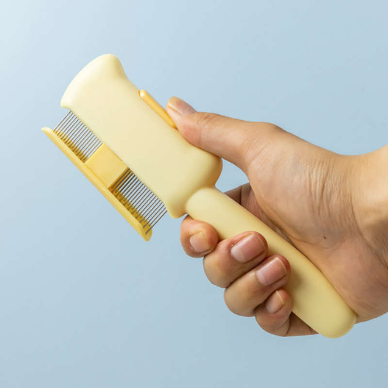 Cats Brush For Short Long Hair Massaging Deshedding Tool With Release Button Pet Grooming Comb Detangling Furs Removal