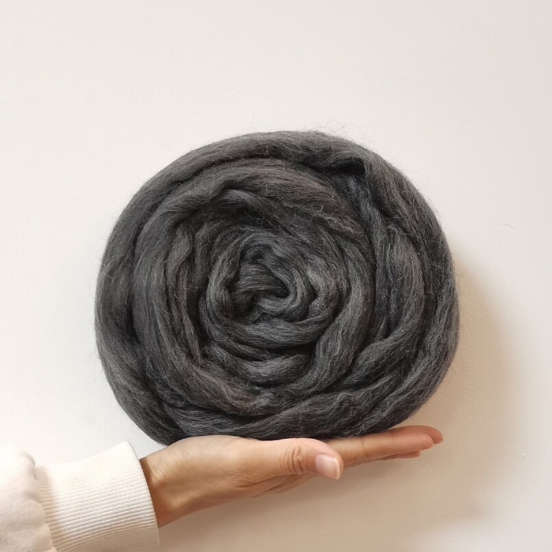 Blended Roving 50g, Needle Felting Wool, Hand Dyed Wool Top, Merino Mixed Natural Wool Roving for Needle Felting Kits (24)